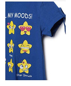 Blue I Love All My Moods T Shirt