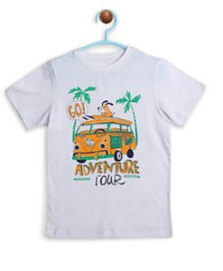 White Adventure Tour T Shirt