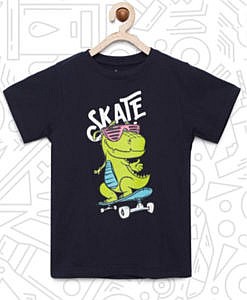 Kids Navy Blue Diano Skate T Shirt