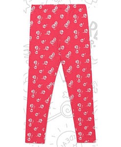 Shell print cotton leggings for girls