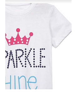 White Sparkle Shine T Shirt