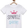 White Sparkle Shine T Shirt