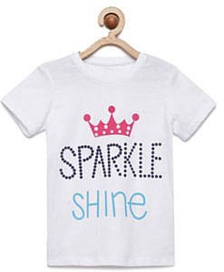 White Sparkle Shine T Shirt