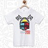 White 100% cotton t shirt for boys