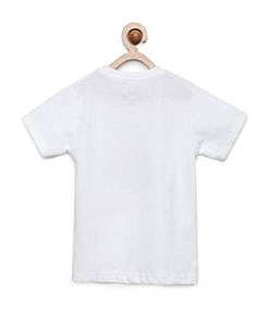 White 100% cotton t shirt for boys