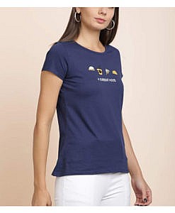 Women regular fit cotton t shirt