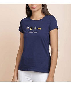 Women regular fit cotton t shirt