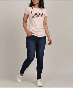 Women regular fit cotton t shirt