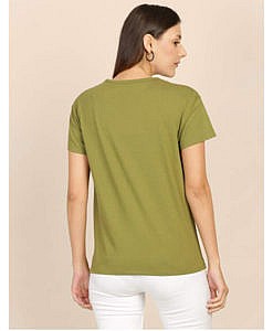 Women regular fit cotton t shirt