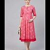 Maternity Cotton Dress Pink