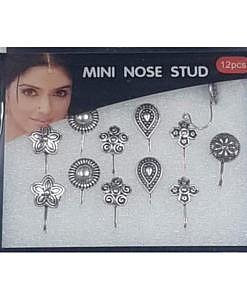 Silver mini nose pin
