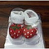 Cotton baby booties with grip