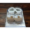 Cotton baby booties with grip