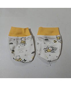 Cotton new born baby mittens