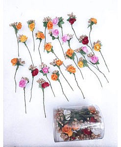 Small rose flower hair styling hair decorations Hair accessories