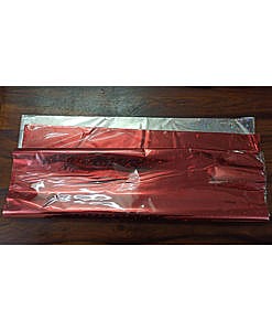 Red and silver gift wrapping sheet