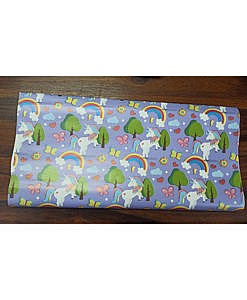 Unicorn rainbow print gift wrapping sheet