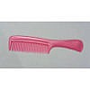 Pink big teeth hair comb with handle