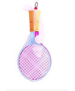 Plastic badminton racket with ball and shuttle kit set