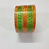 Green kids dotted plastic bangles set