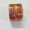 Purple kids dotted plastic bangles set