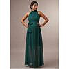 Bottle Green maternity party wear maternity photo shoot dress