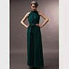 Dark Green maternity party wear maternity photo shoot dress