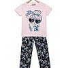 Be Cool graphic print cotton top bottom set for girls