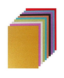 Foam glitter sheets set of 10