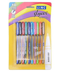 Linc Glycer super smooth ball pen with rubber grip