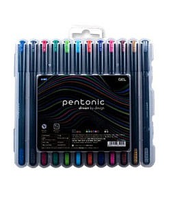 Pentonic gel pen set of 12 different colour ink pens