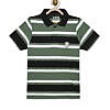 Olive green and black collar t shirt for boys