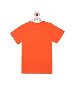 Orange Graphic print T Shirt