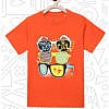Orange Graphic print T Shirt