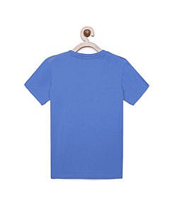 Girls Graphic print Blue T Shirt