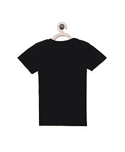 Black graphic print boys t shirt