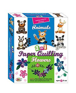 2 in 1 paper Quilling Animals and Flowers