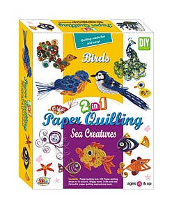 2 in 1 paper Quilling Birds and Sea Creatures