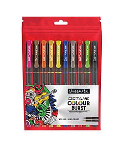 Octane colour burst gel pen set