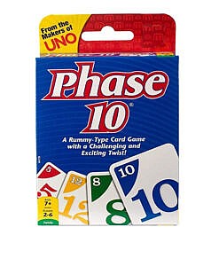 Phase 10 playing cards