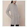 Grey long women girls knitted sweater