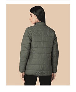 Olive Green full sleeves women Jacket