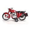 Pull back rugged bullet bike toy (Red)