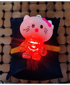 Hello Kitty with Light Rakhi for Rakhsha bandhan, Kids Rakhi