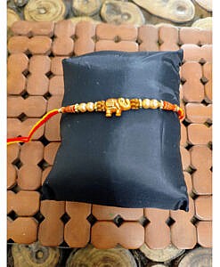 Elephant bead rakhi