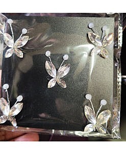 Crystal stones butterfly hair accessories