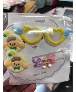 Kids Hair accessories set Yellow