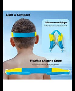 High quality swimming goggles with adjustable band for adult and kids