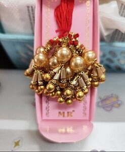 Golden lumba rakhi