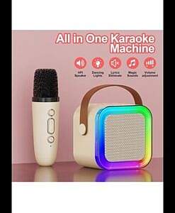 Portable colourful karaoke sound system
